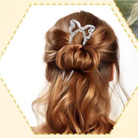 Elegant Silver Hairpin - Picture 2 of 3